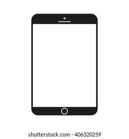 Tablet isolated black icon.
