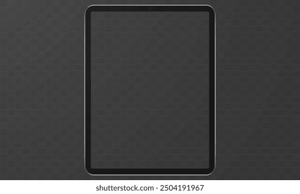 Tablet isolated on a transparent background with transarent screen. Vector stock illustration	 - Powered by Shutterstock - Get 15% off with code: PIKWIZARD15