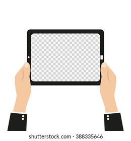 tablet isolated on white background