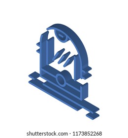 Tablet isometric left top view 3D icon