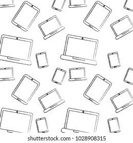 Imagen del patrón del teléfono celular de la tableta portátil 