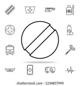 tablet line icon. Hospital icons universal set for web and mobile