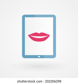 Tablet and lips