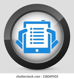 Tablet list icon