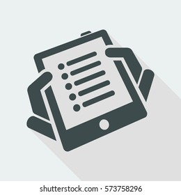 Tablet list icon