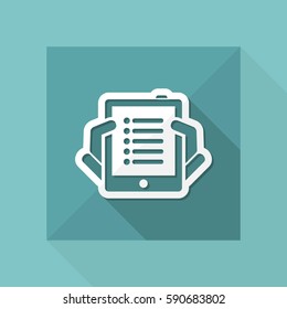 Tablet list icon