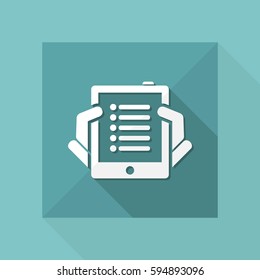 Tablet list icon