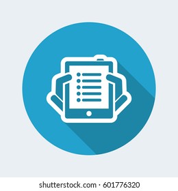 Tablet list icon