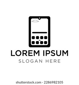 tablet logo vector illustration isolated on white background