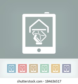 Tablet mail icon