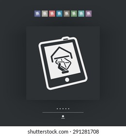 Tablet mail icon