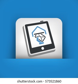 Tablet mail icon