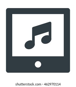 Tablet Media Vector Icon