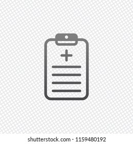tablet, medical document. On grid background