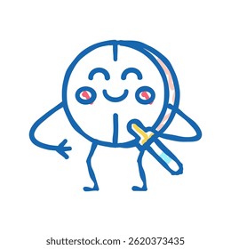 tablet medical doodle icon sketch vector. tablet medical sign. isolated symbol illustration