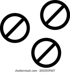 Tablet medicine, for treatment. Illustration vector line icon