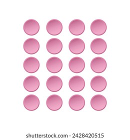 Iconos vectoriales de tableta o medicamento