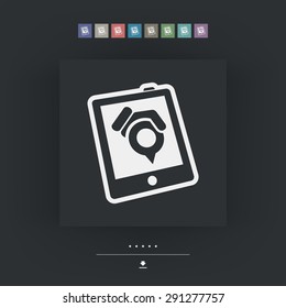 Tablet message icon