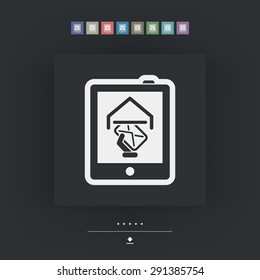 Tablet message icon