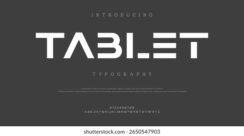 Tablet Mínimo logotipo de fonte de luxo alfabeto. Tipografia beleza moda elegante minimalista serif italic fontes decorativo casamento vintage retro logos. ilustração vetorial