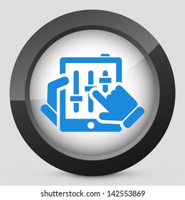 Tablet mixer icon