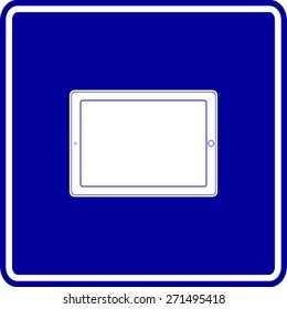 tablet mobile device sign