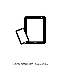 Tablet and Mobile phone flat icon