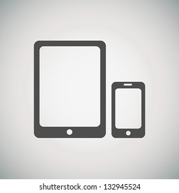 Tablet and mobile phone icon