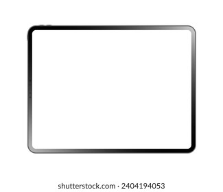 Tablet mockup on transparent isolated background