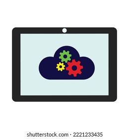 Icono de vector moderno de Tablet PC