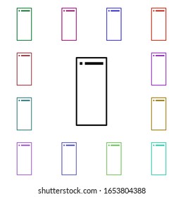Tablet multi color style icon. Simple thin line, outline vector of internet things icons for ui and ux, website or mobile application