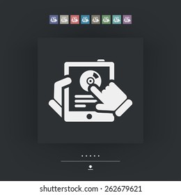 Tablet music icon
