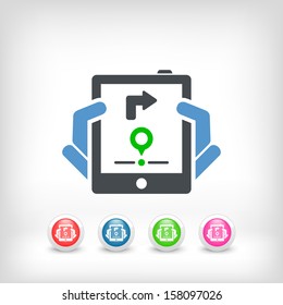 Tablet navigator icon