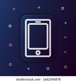 The tablet nolan button icon. Simple thin line, outline vector of web icons for ui and ux, website or mobile application
