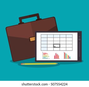 Tablet office and business design
