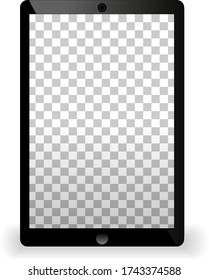 tablet on transparent background vector