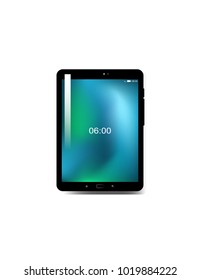 Tablet on a white background