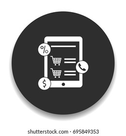 tablet online buy icon