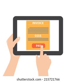 tablet with online payment