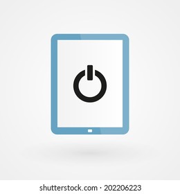 Tablet and on/off icon