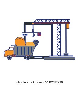 Tablet operative system under construction with settings symbols vector illustration graphic design