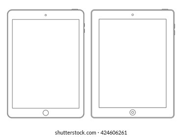 ipad outlines Stock Vectors, Images &amp; Vector Art | Shutterstock