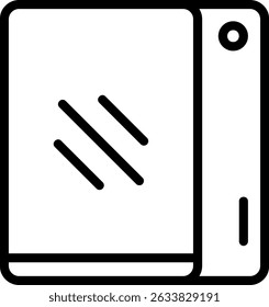Tablet Outline Style Icon Design