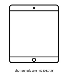 Tablet outline vector eps10. Tablet sign.