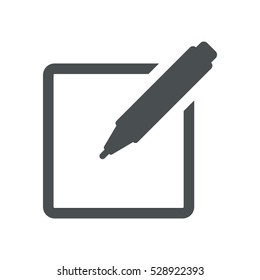 tablet with paper, checkmark icon, vector design