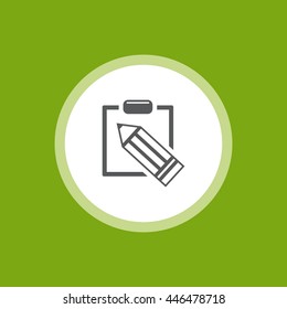 tablet with paper Icon