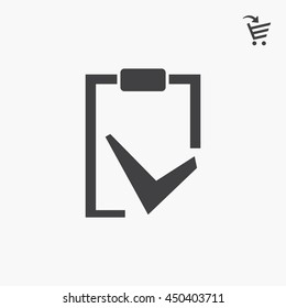 tablet with paper Icon