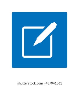 tablet with paper icon, checkmark icon, vector design