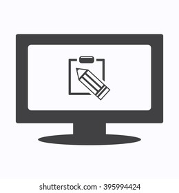 tablet with paper Icon JPG