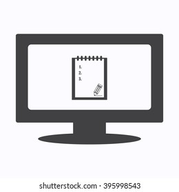 tablet with paper Icon JPG